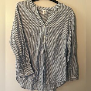 Striped button down